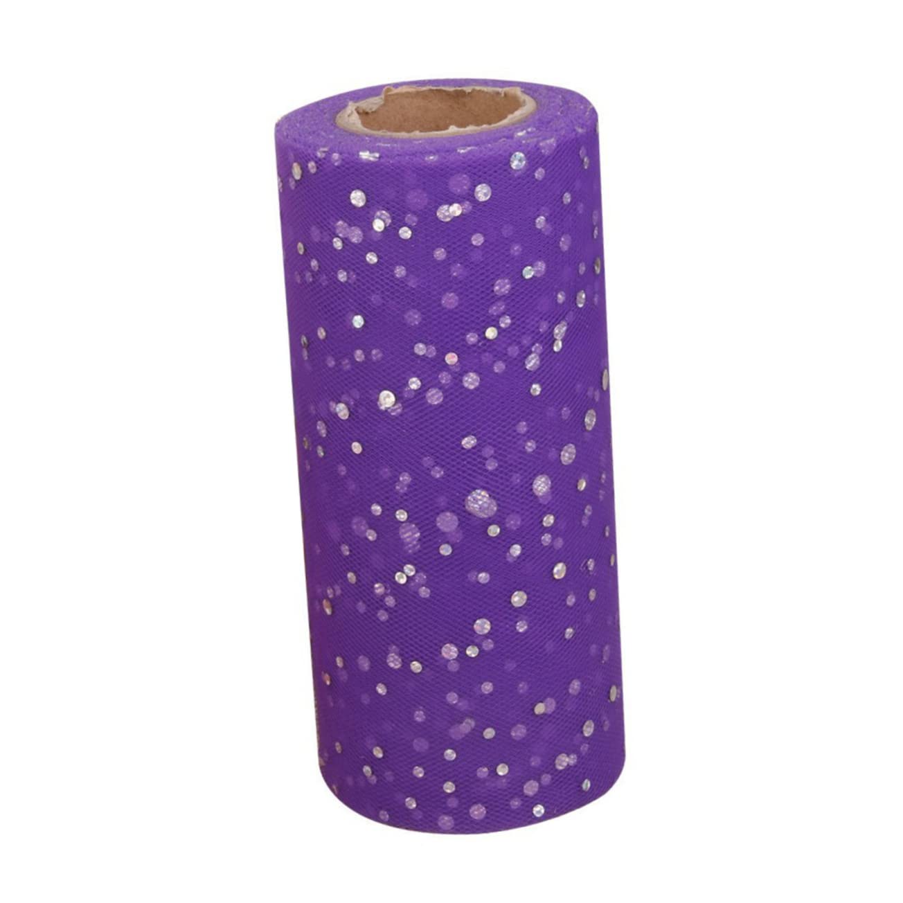 Abaodam 3pièces Tulle à Paillettes x Rouleau De Tulle Décoratif Pour Mariage Fête Et Artisanat