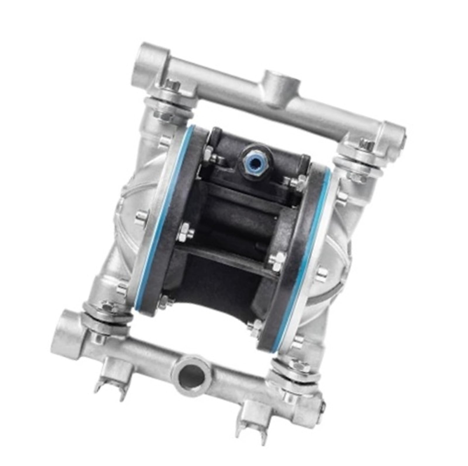 Pneumatic Diaphragm Pump QBY-20 Stainless Steel 304+F46 Flow Rate 1.8m³/h Inlet/Outlet DN20