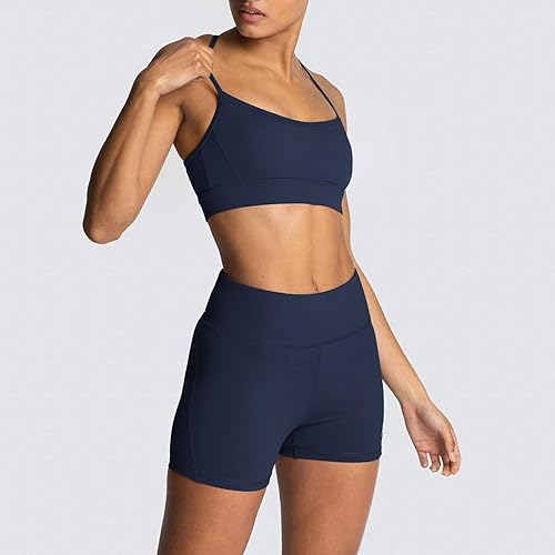 Miniatura 10 de Womens Workout Sets 2 Piece Yoga Outfit High Waisted Biker Shorts Leggings Sports Bra Gym Fitness Clothes Tracksuit