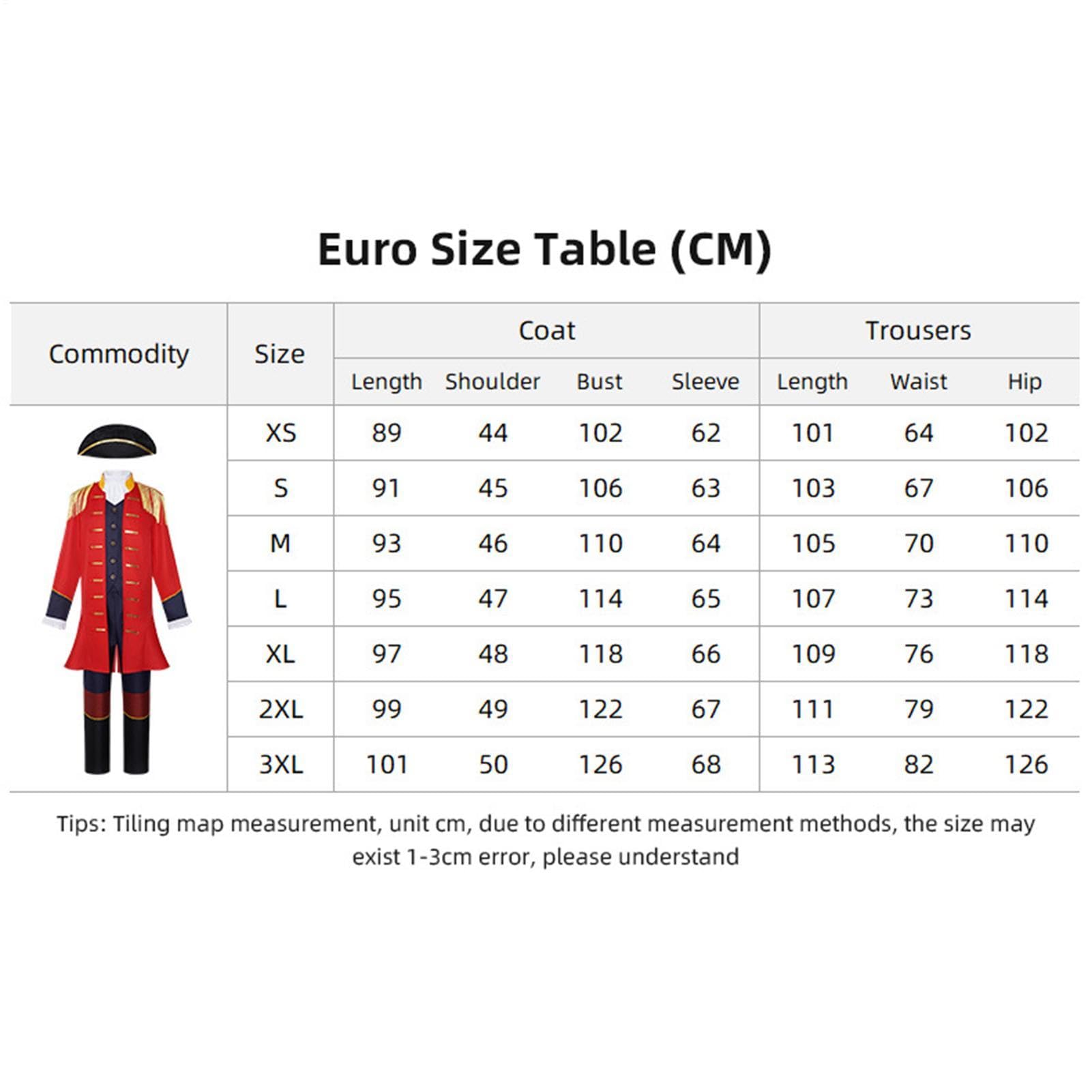 Costume Coloniale Uomo Cappotto Storico Patriottico Giacca Pantaloni
