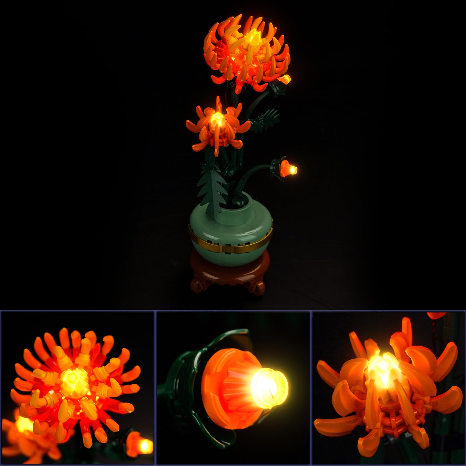 Light Kit for Lego Chrysanthemum Lighting Set for Lego 10368 Icons Chrysanthemum Set - Not Include Models, Just Light Kit - Image 3