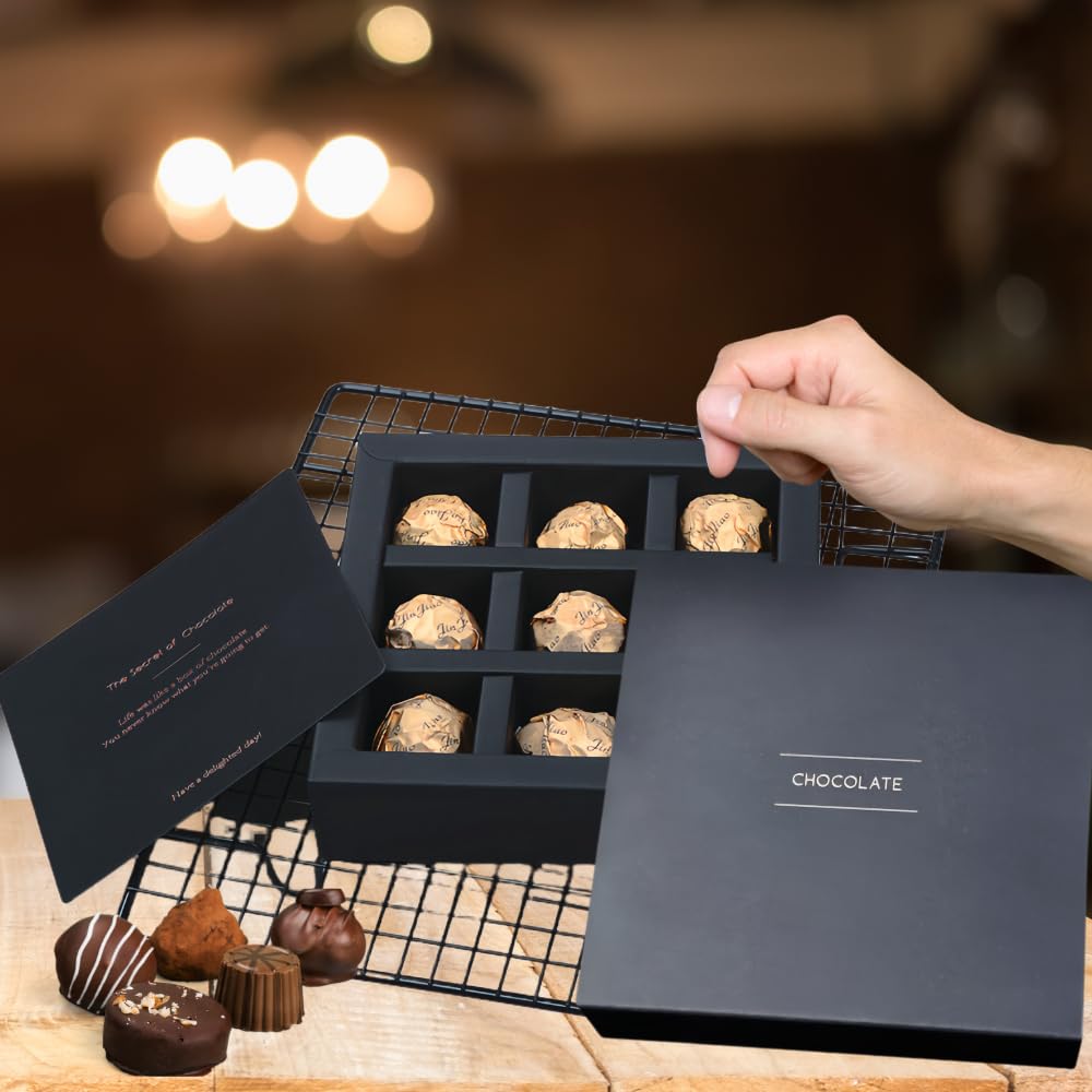 Amazon.com: Foxegg 9 Cavity Chocolate Gift Boxes Empty Candy