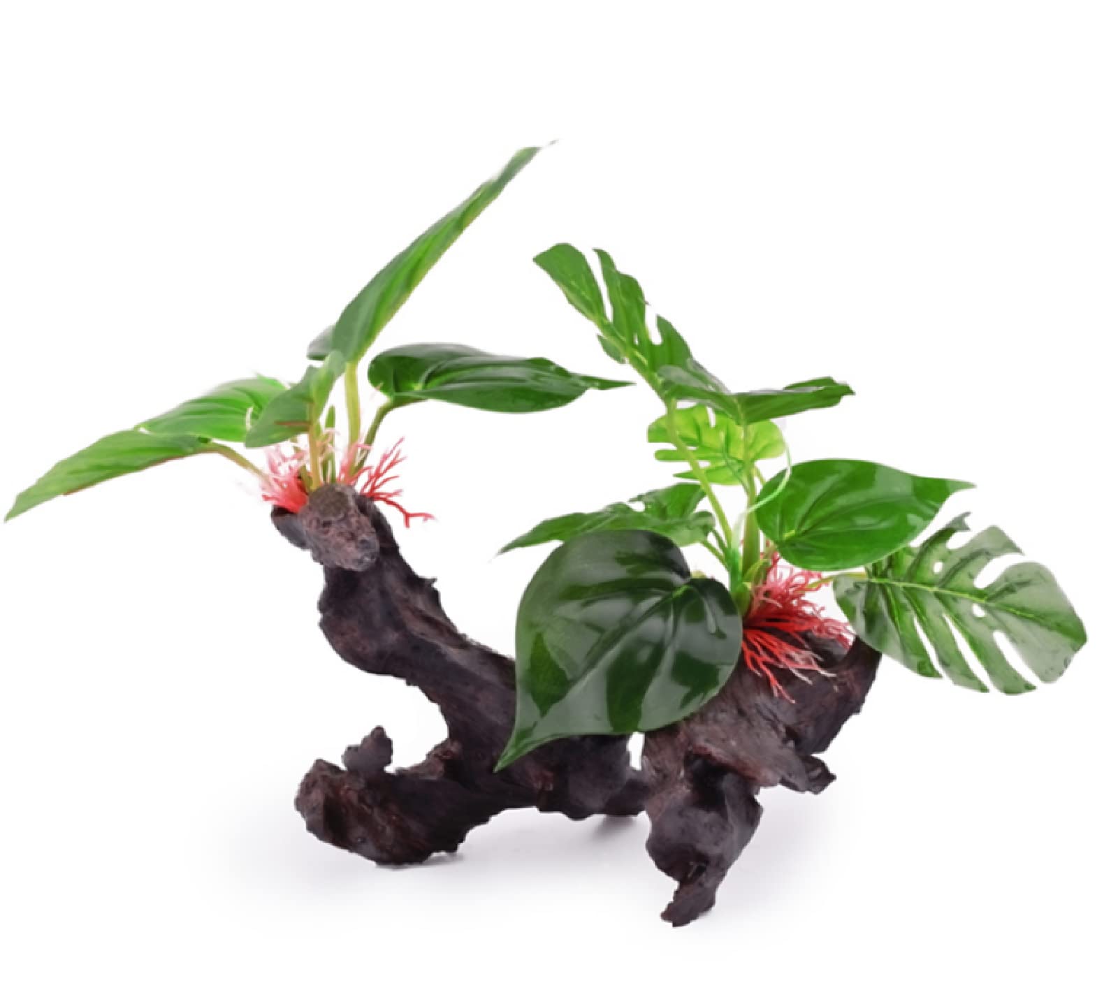 Decorazioni Acquario Arredamento Acquario Arredi Per Acquario Ornamenti Di Simulazione Del Paesaggio Del Serbatoio Di Pesce Pacchetto Di Decorazione Piante Acquatiche Finte Rhododendron Root Tree Fore