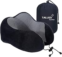 Vista 10 de Almohada de viaje TALLGO, la mejor almohada cervical de espuma viscoelástica, soporte de cabeza, almohada suave de apoyo para la cabeza para dormir