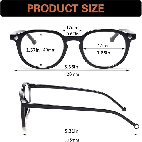 Miniatura 2 de SIGVAN 3 Pack Reading Glasses Spring Hinge Stylish Readers BlackTortoise for Men and Women
