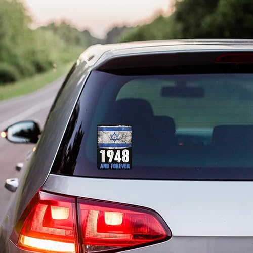 Miniatura 3 de Calcomanías de vinilo con la bandera de Israel, para automóviles, ventanas, parachoques, paredes, computadoras portátiles, tazas, calcomanías de 5.5