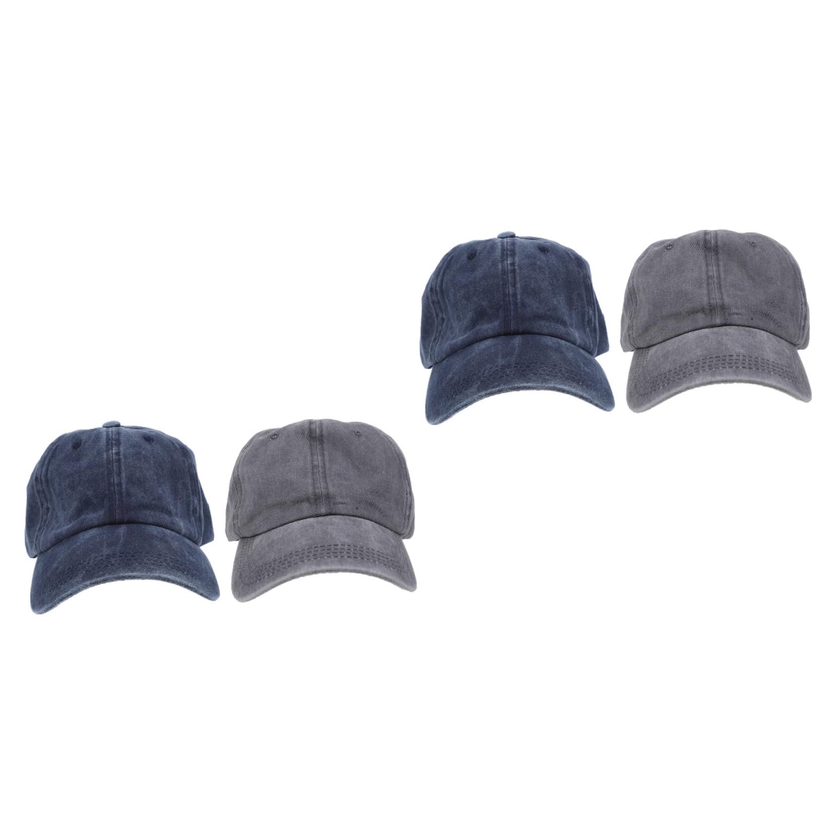 CALLARON Berretto da Baseball in Denim Cappelli Vintage da Uomo Caps Cappucci da Sole Cadetto Ha Raggiunto Il Picco Berretti per Le Donne Cappelli da Sole Cotone Blue