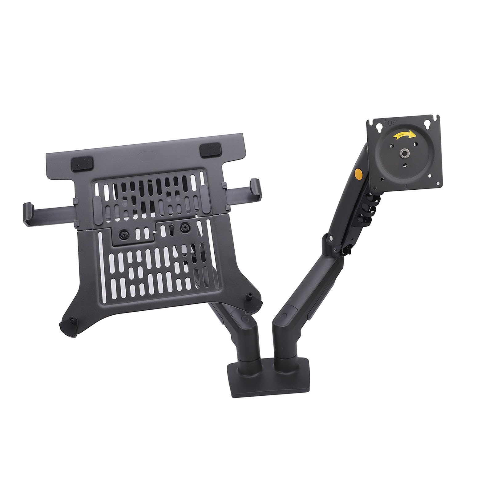 Topiky Supporto per Laptop e Display 2 in 1 F160-FP Design Regolabile per Programmatori e Designer Monitor da 17-30 Pollici Laptop da 10-17 Pollici