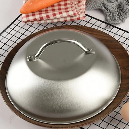 Miniatura 2 de DOITOOL Tapa universal de acero inoxidable para ollas, sartenes o sartenes, tapa de repuesto pequeña de 8.8 pulgadas para sartén, sartén