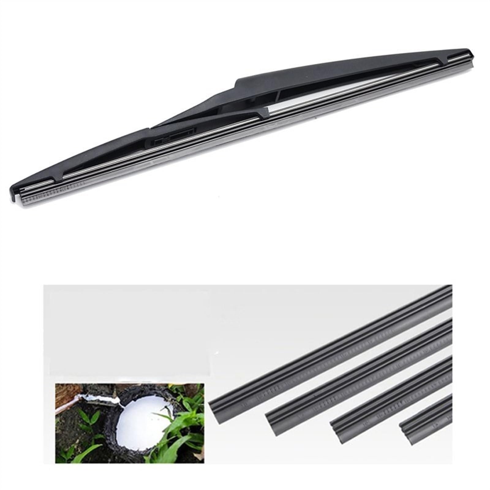 WITTSY Parti Tergicristalli 12 "Spazzole Tergicristallo Posteriore Parabrezza per Toyota per Land Cruiser J150 2008 2009 2010 2011 2012 2013 2014 2015 2016 2017 2018 2019 2020