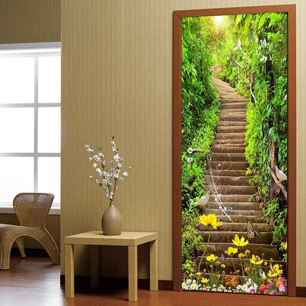 3D Porta Carta Da Parati Foto Adesivo Per Porte Interne, Adesivi Per Porte Autoadesivi Impermeabili In Pvc Decorazione Murale - Bellissimo Scenario Dell'Oceano Adesivi Per Poster Per Porte Per Camere