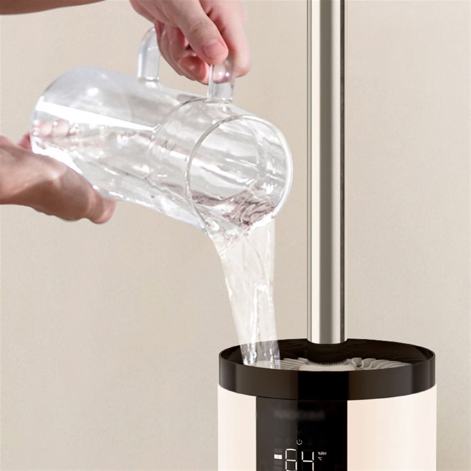 Umidificatore Ambiente Umidificatori domestici, spegnimento automatico, umidificatori silenziosi for aromaterapia di grande capacità, umidificatori da pavimento intelligenti con temporizzazione dell'u