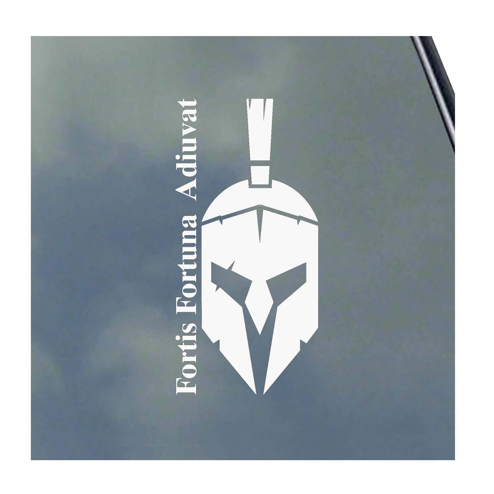 KLO GraphicsFortis Fortuna Adiuvat Spartan Vinyl Sticker Decal Veteran Military Helmet