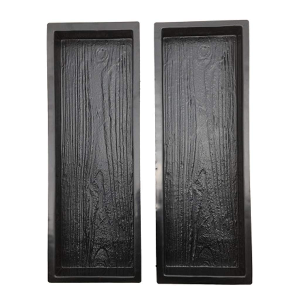 Molde de Pavimento de Cemento KLOVA - Rectangular Negro - Moldado de Plástico