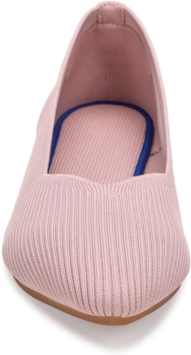 Frank Mully Womens Flat Shoes Classic Pointed Toe Flats Knitted Dress Shoes Soft Flats for Woman Comfortable Dressy - Image 7