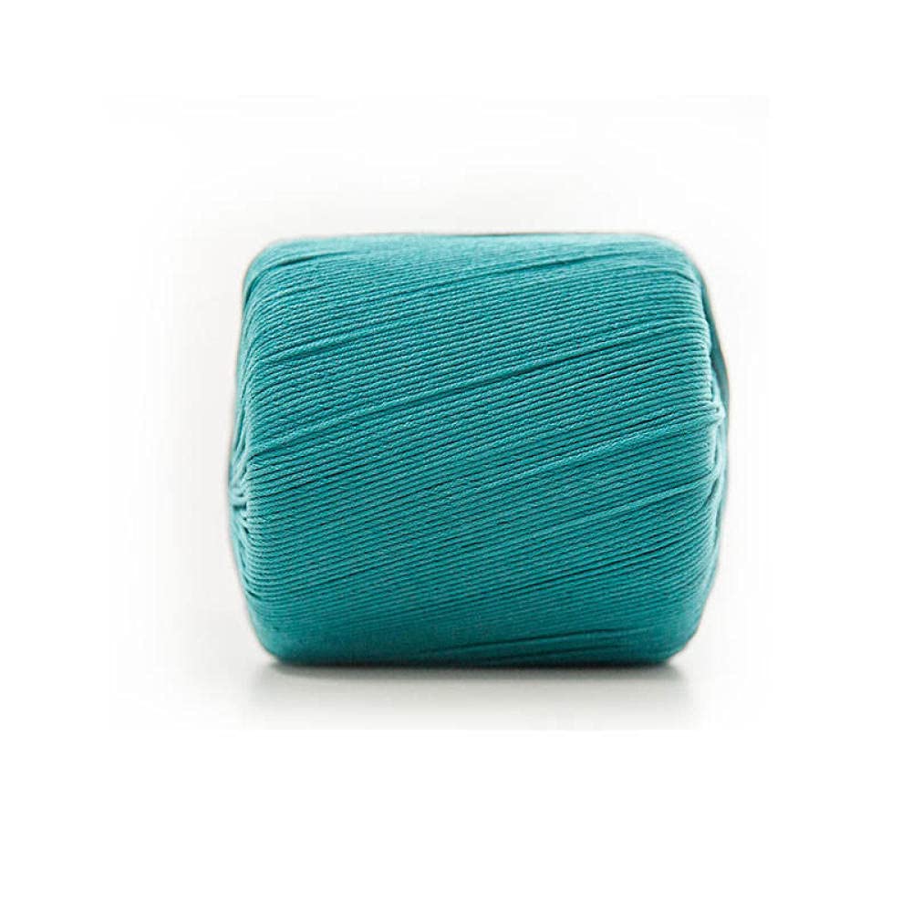 Premium Makramee Garn Perlen-Spitze-Faden Handmade Diy Stricken Mercerisierte Feine Garnkugel Häkeln Handgestrickte Pullover Schuhe Baumwolle-32 Pfau Blue._10Pcs.