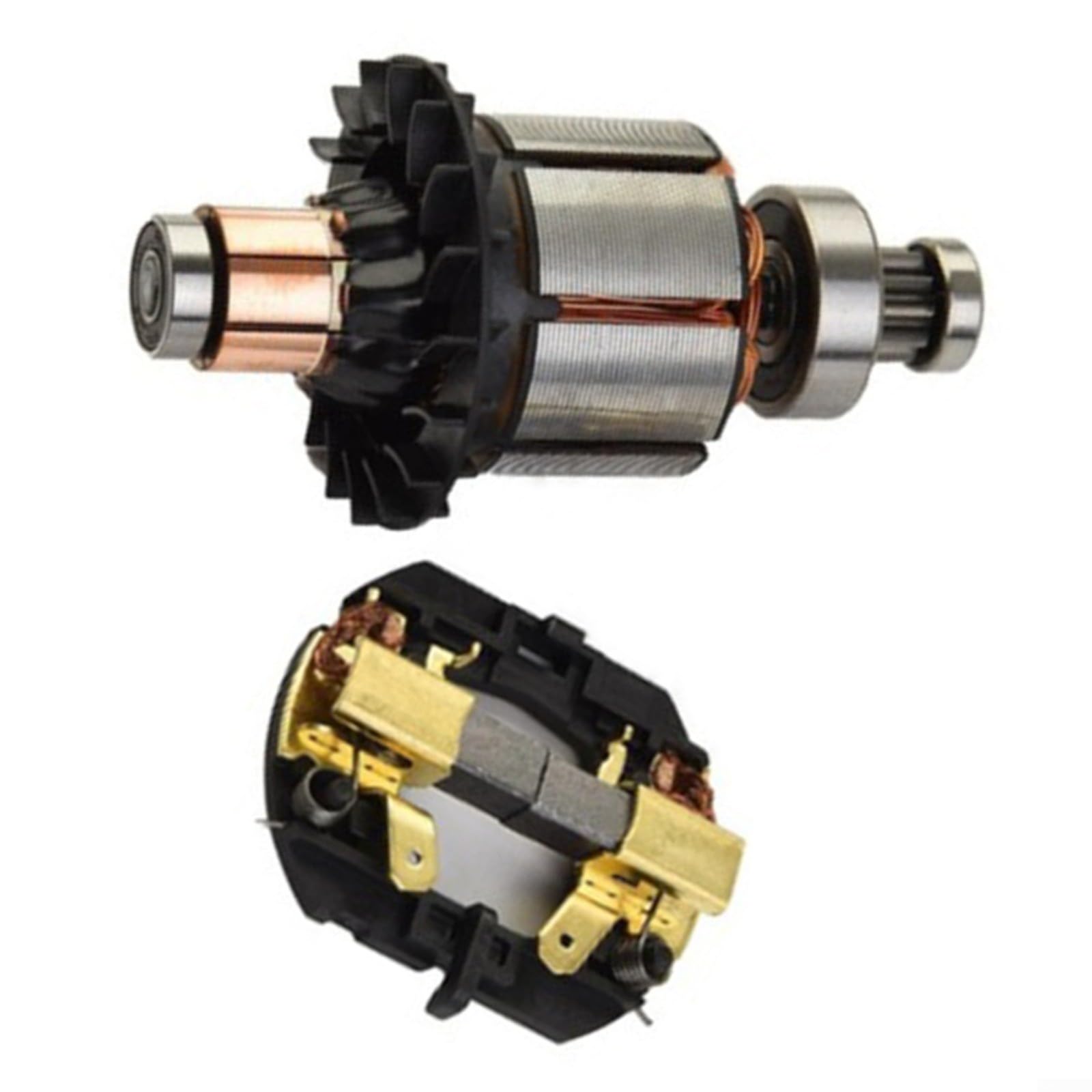 Set di supporti per armatura e spazzole in carbonio, per N392987 N384037, adatto per DCH243, DCH253, DCH254, componenti di ricambio per utensili elettrici, uso in officina