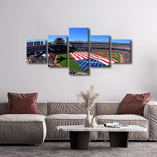 Miniatura 147 de Decoración de pared, lienzo para estadio deportivo de Estados Unidos, arte de pared moderno Fenway Park en Boston, arte de pared para oficina, sala