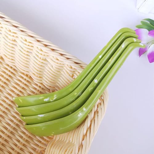 Miniatura 6 de BESTonZON 3 cucharas de sopa asiáticas de melamina cuchara de sopa china cuchara de sopa cuchara de fideos Ramen cucharas para el hogar cocina verde