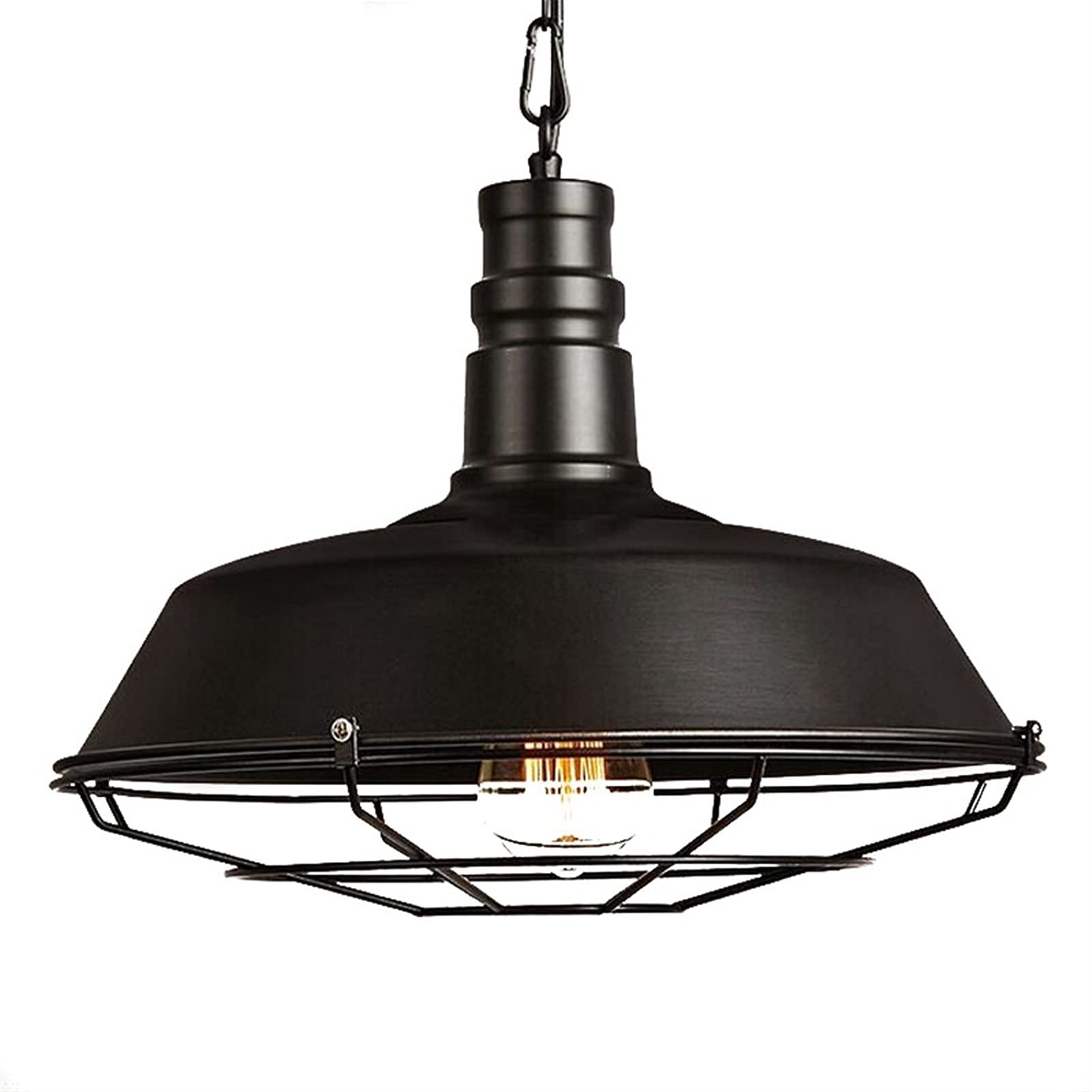 Plafonnier en fer forgé vintage et lustre de ferme rétro pour loft