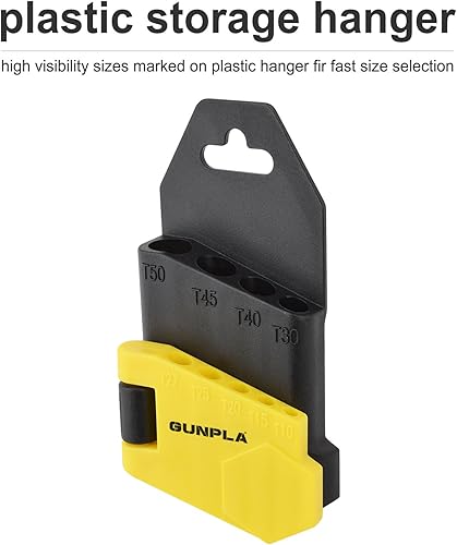 Miniatura 6 de Llave hexagonal Torx Allen Star llave de brazo corto, llaves hexagonales de seguridad, agujeros de extremo Torx de seguridad, juego de 9 piezas con