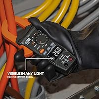 Vista 4 de Klein Tools 80197 Kit de medidor de abrazadera AC/DC con colgador magnético, TRMS de rango automático, 400 amperios, probador de voltaje NCVT, kit