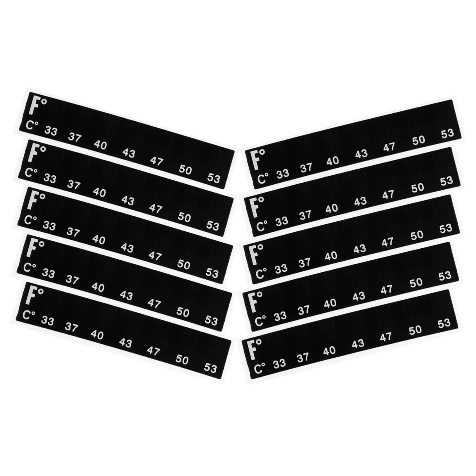 Hohopeti 10pcs Thermometer Sticker Digital Temperature Strip for Brewing Accurate Wine Beer Thermometer for Fish Tank Aquarium
