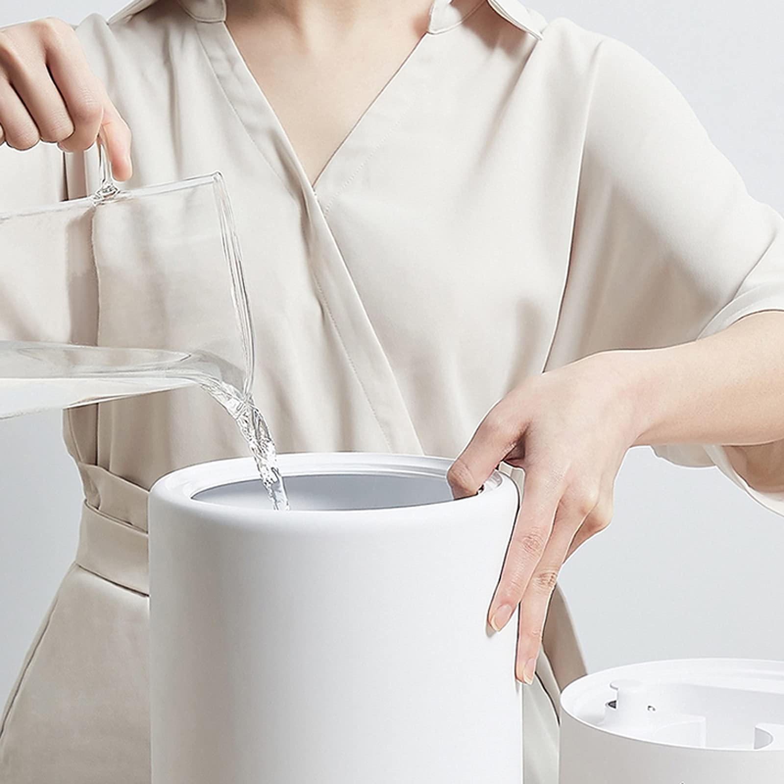 purificador de aire y humidificador Humidificadores ultrasónicos tranquilos for dormitorio y habitación grande, apagado automático, humidificadores for bebés Nursery y toda la casa filtro humidificado