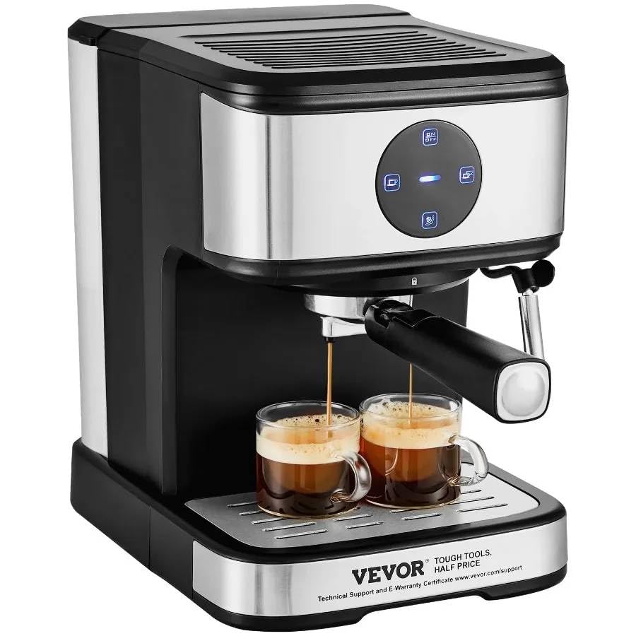 Image of Fastlink‚15 Bar Espresso Machine: Make Professional Coffee & Latte at Home - Milk Frother & Steam Wand Included