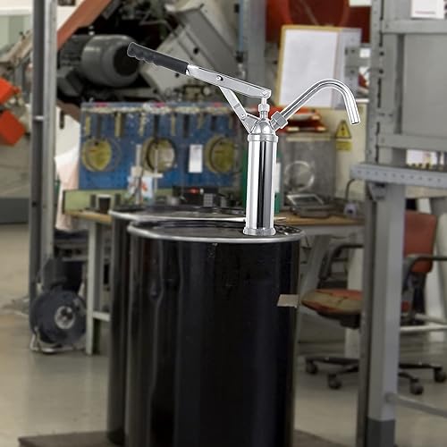 Miniatura 5 de Bomba de barril de palanca de hierro fundido Bomba de barril de palanca de combustible de transferencia de aceite Bomba manual de aceite de 55