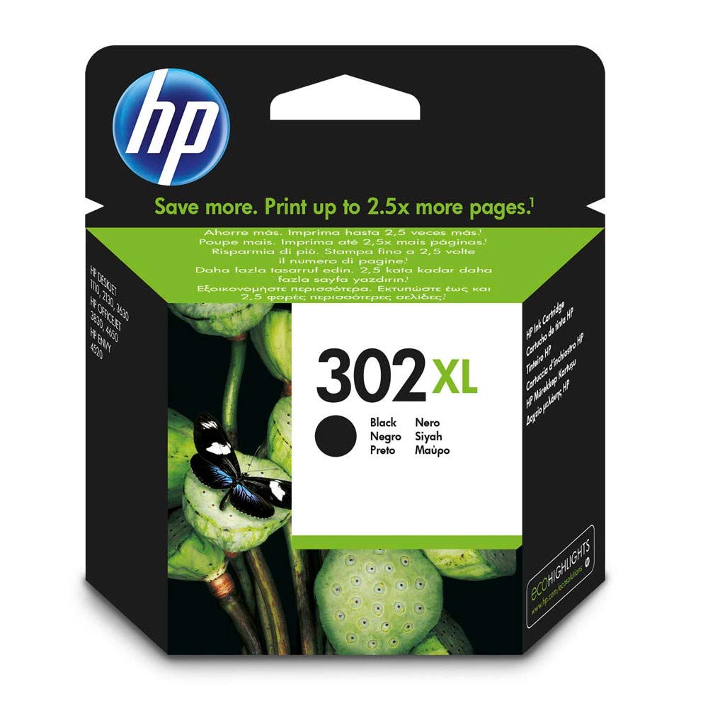HP CARTUCCIA ORIGINALE 302XL F6U68AE NERO (Versione XL)