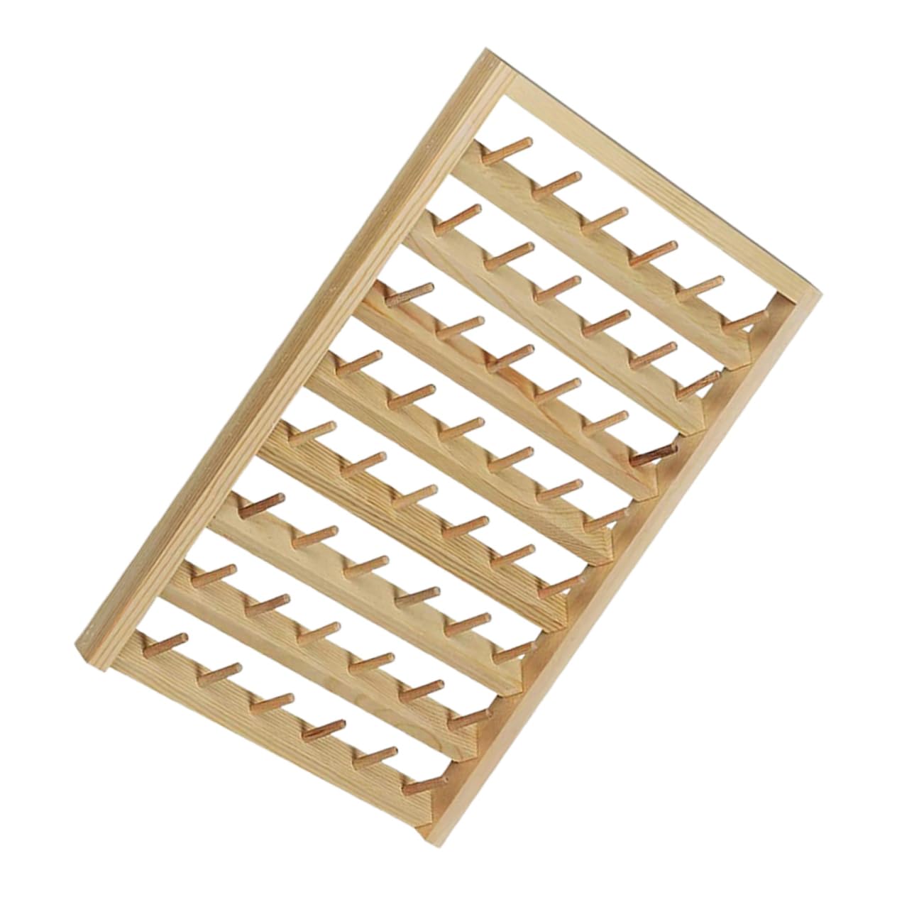 Portacarretes De Hilo De Coser Organizador De Carretes De Madera Hogar Soporte Para Hilos De Coser Almacenamiento Para Carretes