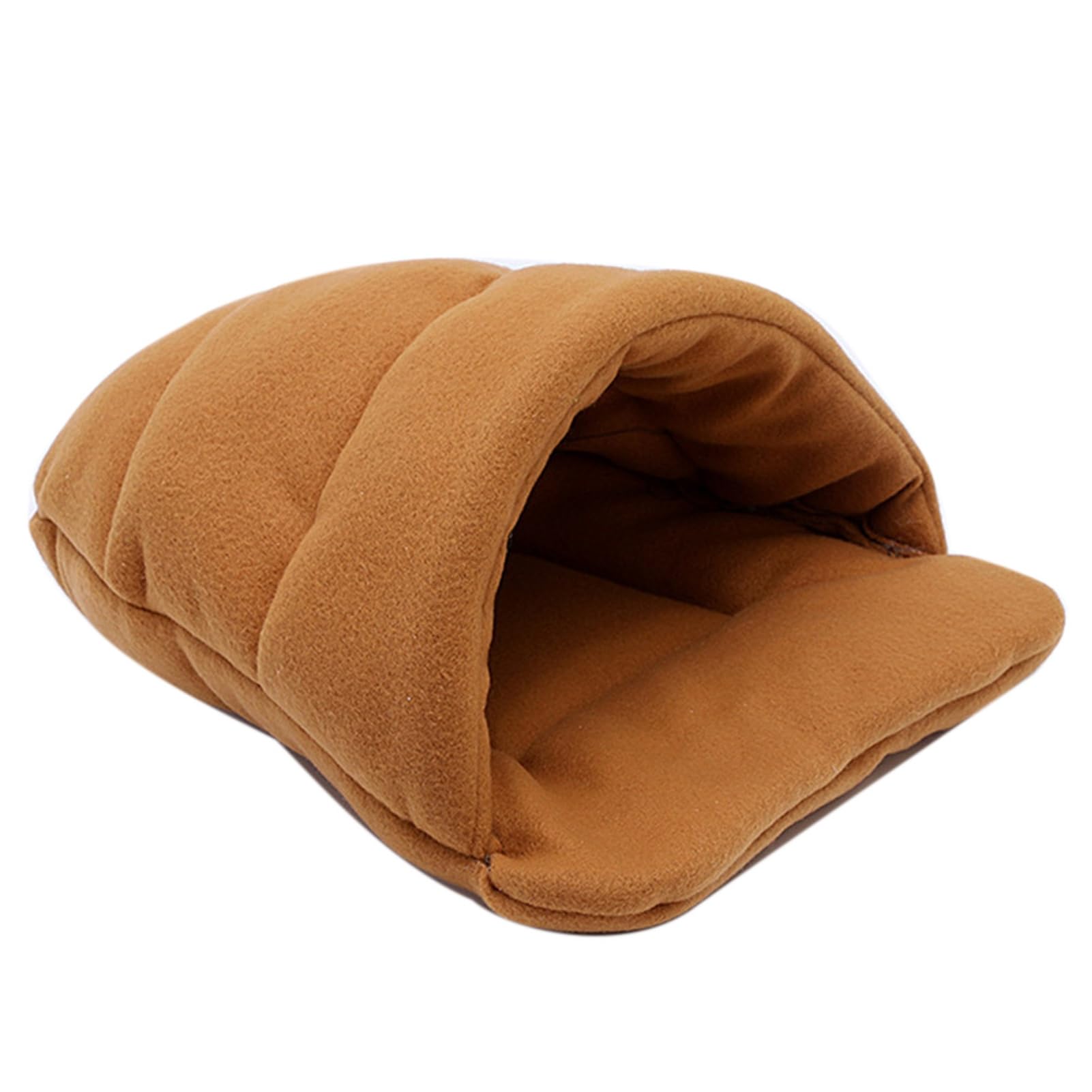 ulafbwur Cushion Thick Fleece Warm Dog Tent Cave Bed Slipper Shape Pet Sleeping