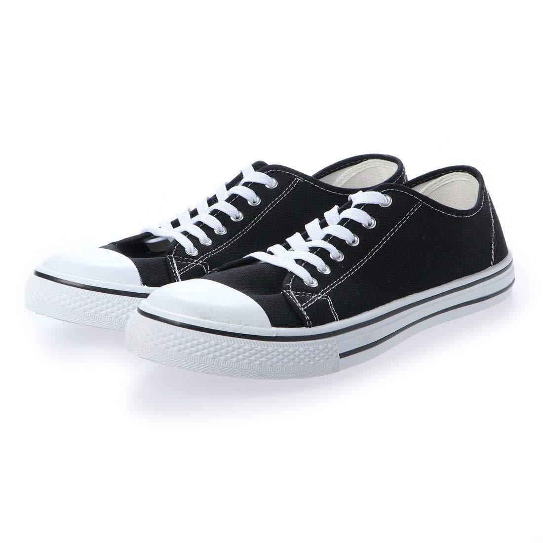 (値下げ)　nir laceup shoes San-A-Plus 2326 Sneakers Lace-up Shoes Low Cut Canvas, Black