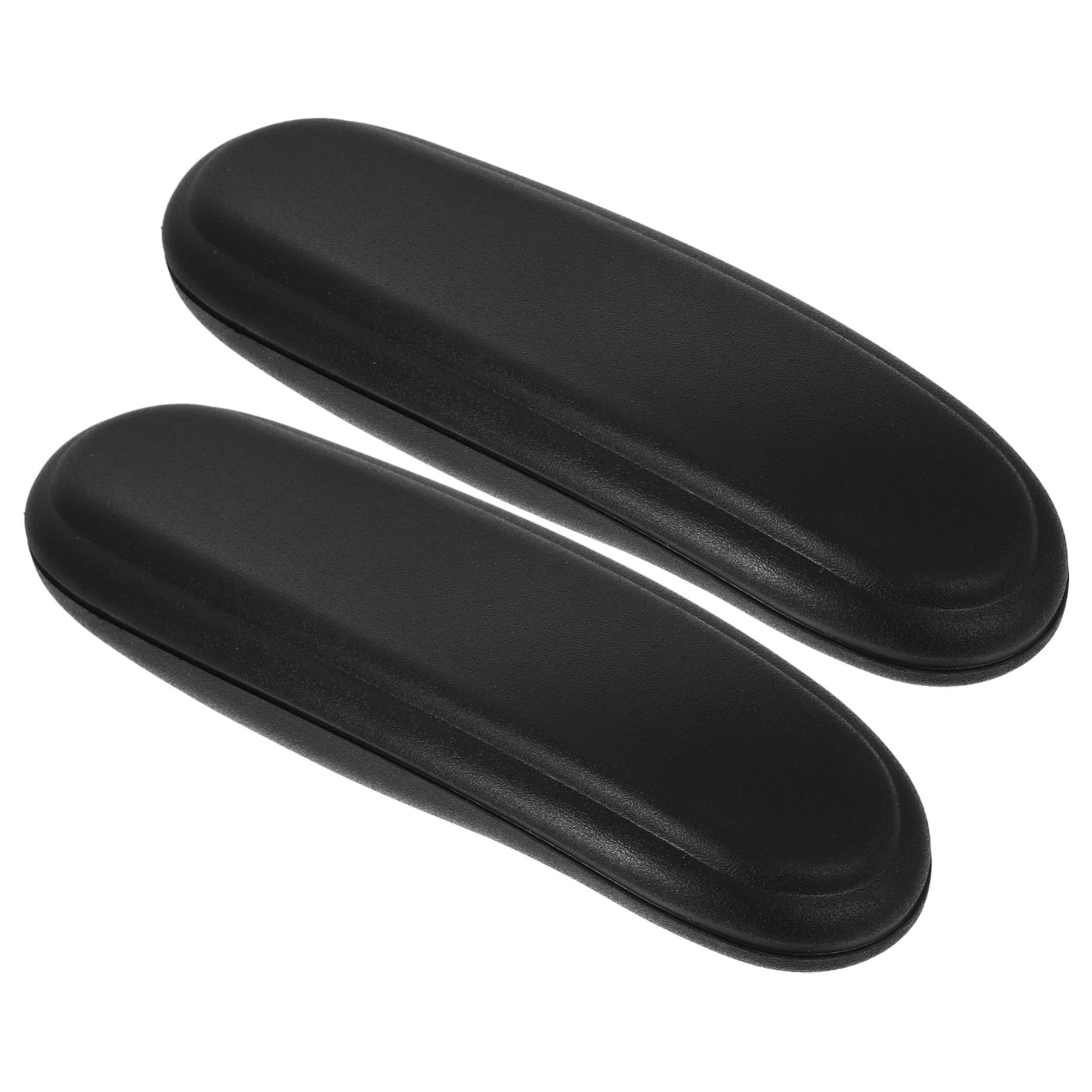 Copribraccioli per Sedia da Ufficio 2 Pezzi in Pelle Pu Nero Struttura in Lega di Alluminio, Design Classico e Traspirante per Comfort e Rilassamento del Braccio