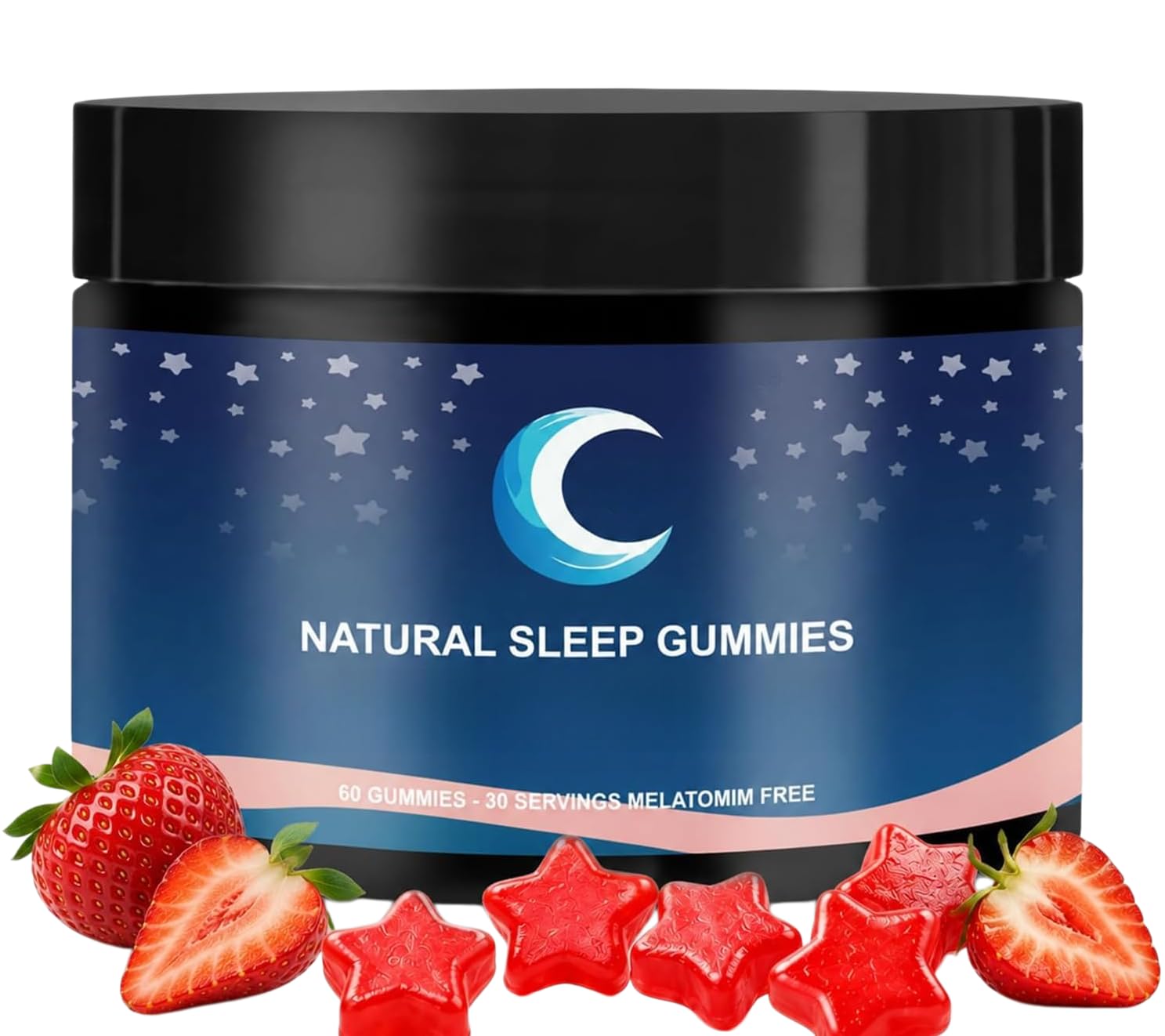 Gomme da masticare fragola Sonno, miscela multivitaminica con Calcio Zinco L‑Arginina, 60 pezzi