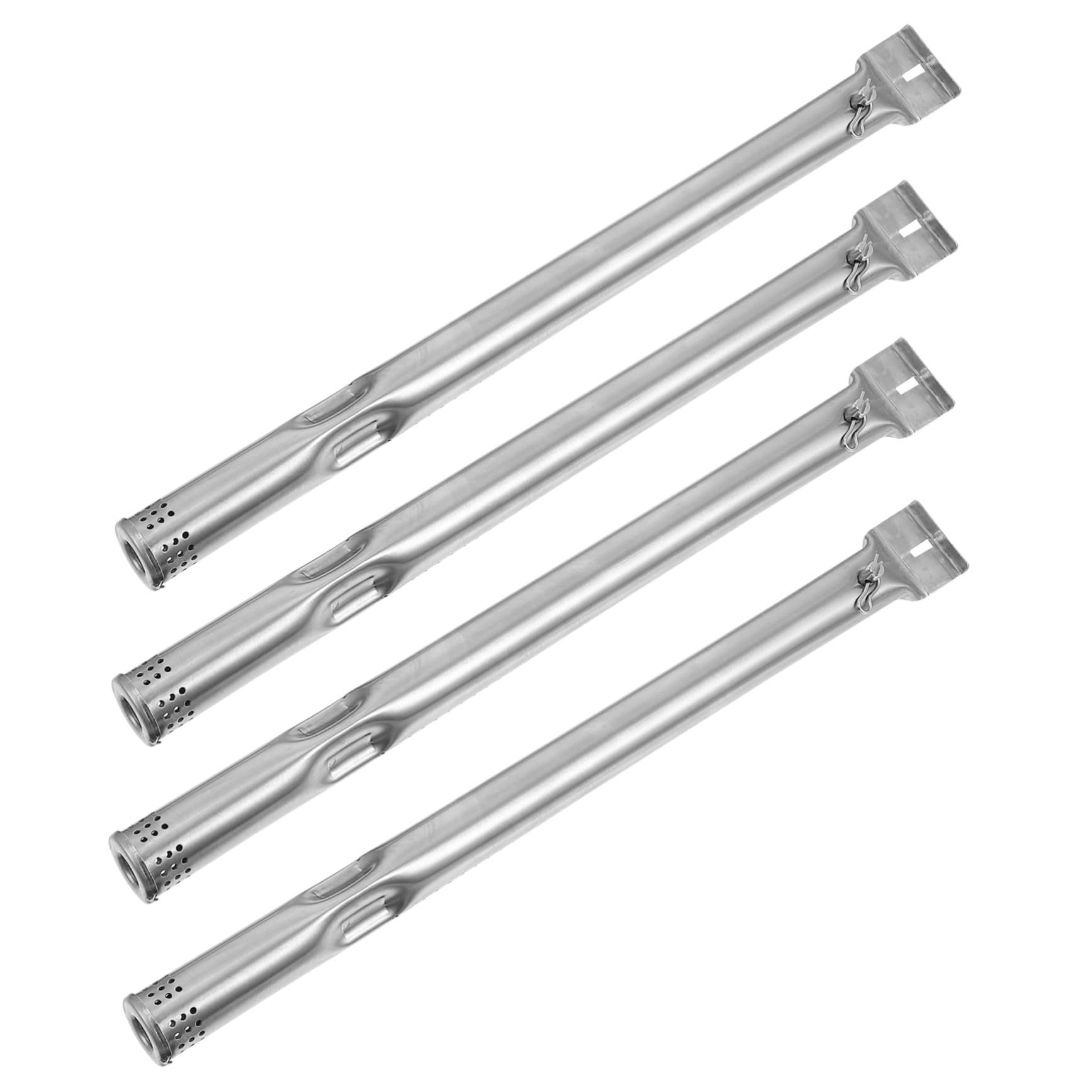 HEMOTON 4pièces Tube De Brûleur Acier Inoxydable pour Four à Gaz De Rechange pour Barbecue Résistant Chaleur