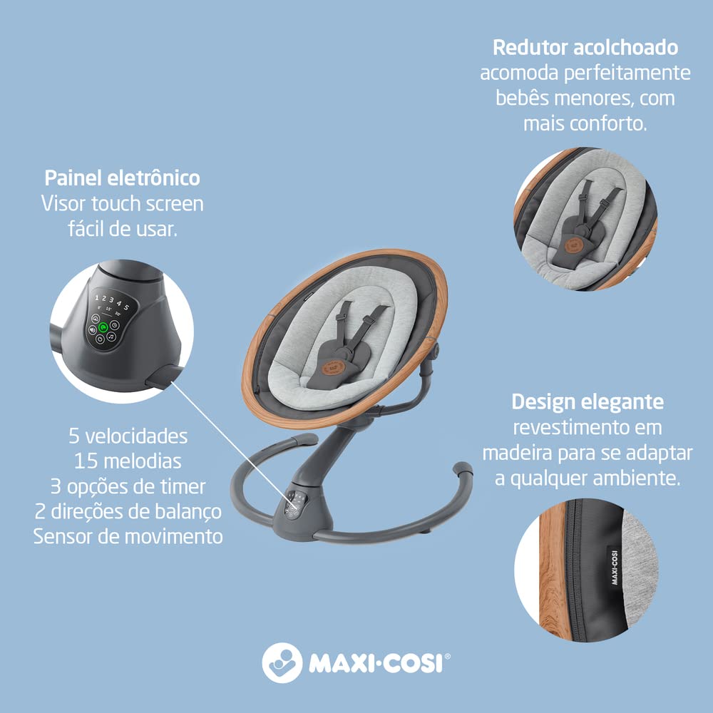 Columpio Musical El�ctrico MAXI-COSI Cassia ECO, Desde el nacimiento hasta los 6 meses, Beyond Green