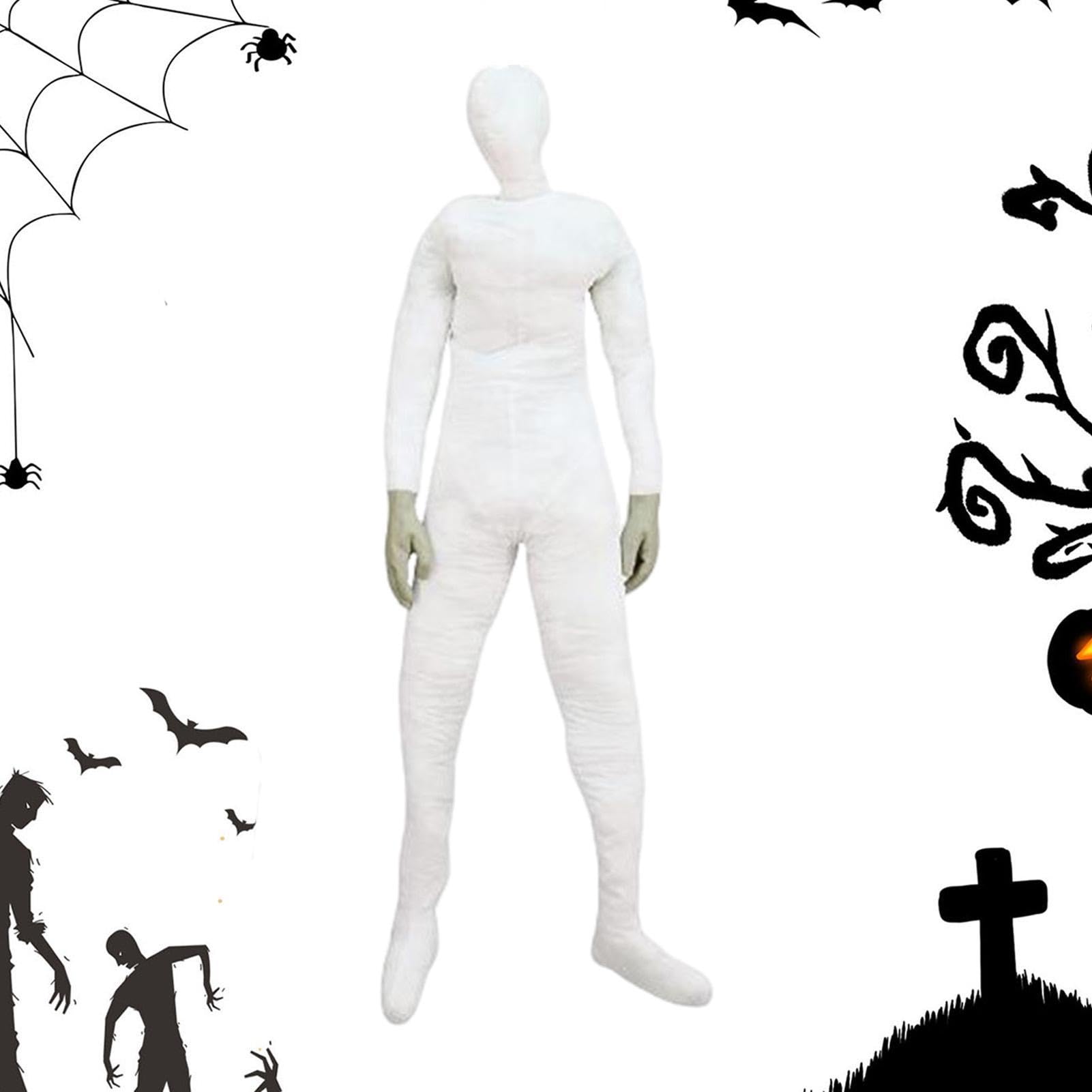 Mannequin en peluche grandeur nature – Modèle humain posant d'Halloween | Grande figurine humaine posante articulée avec mains, accessoire d'Halloween parfait pour décorations de cour, accessoires de
