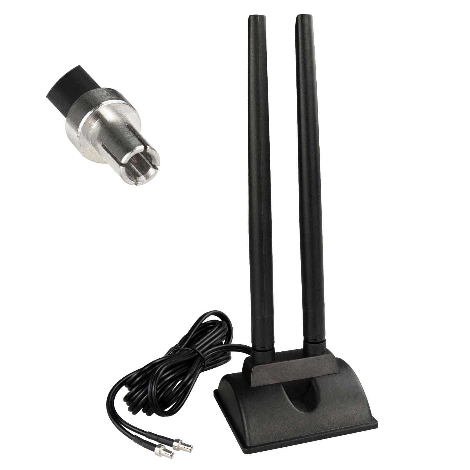 TS9 Antenna 5G 4G Antenna 5dBi High Gain 2400MHz Dual MIMO TS9 Antenna a base magnetica da 2 m RG174 per router 4G LTE, hotspot Wi-Fi, dispositivi IoT industriali