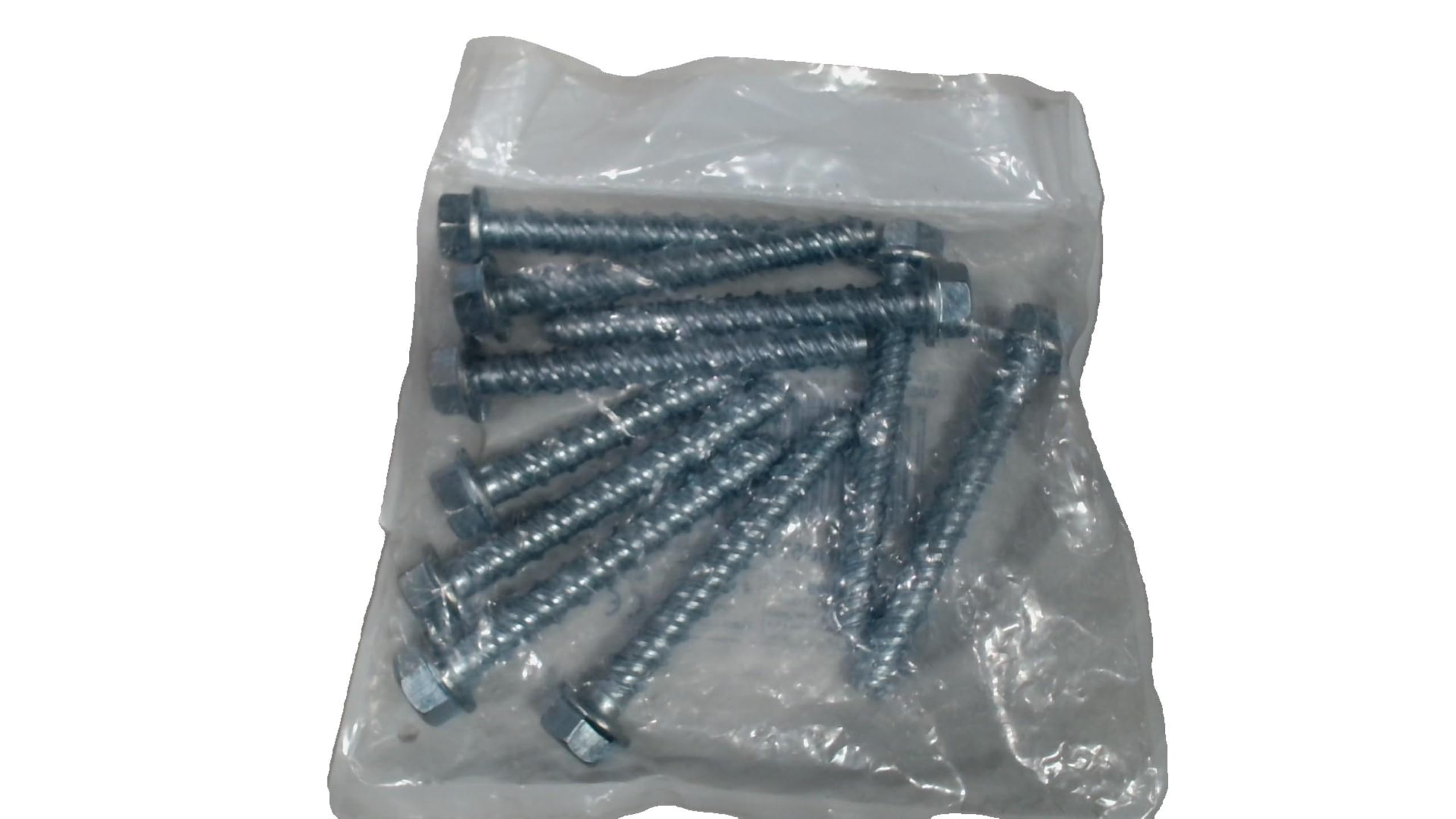 Merriway BH05758 (10 Pcs) Self Tapping Concrete Masonry Hex Head Bolt, M8 x 75 mm (5/16 Inch x 3 Inch) - Pack of 10 Pieces