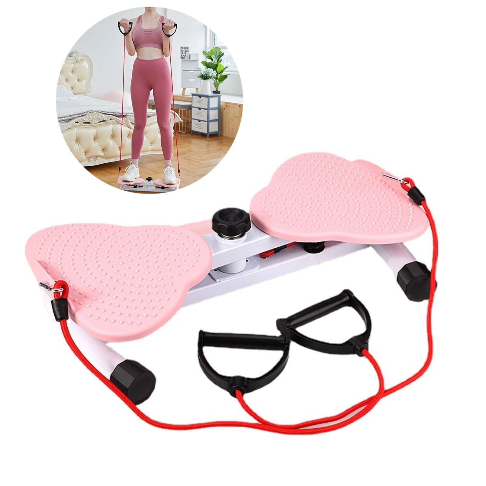 Twister Board for Exercise, Standing Abdomen Exercise Board with Foot Massage, Body Shaping Weight Loss Fitness Twister, Indoor Small Workout Equipment for Home Dormitory