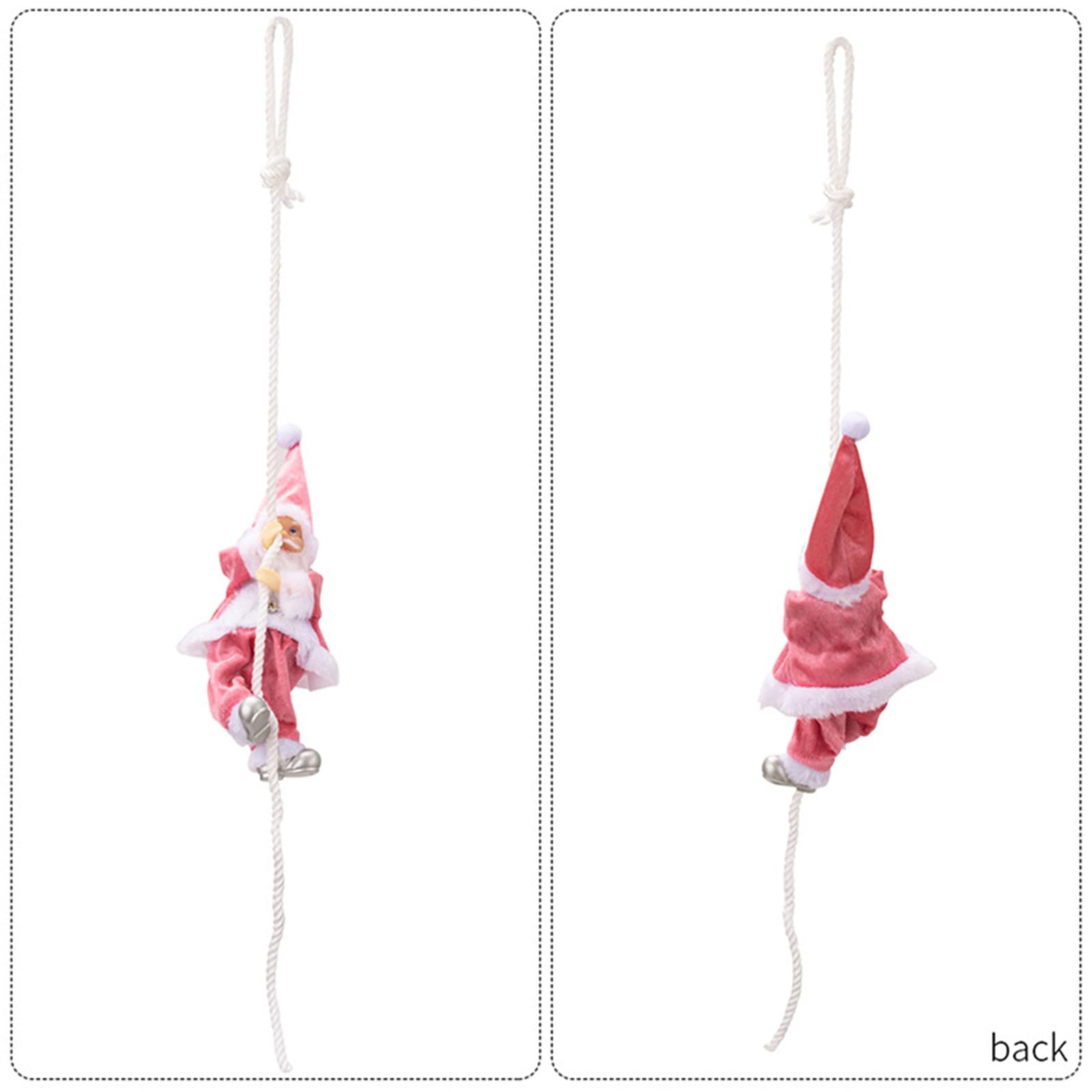 Decorazione da appendere a forma di Babbo Natale, in resina, per porta d'ingresso, caminetti, finestre, feste, vacanze, cortile, decorazione