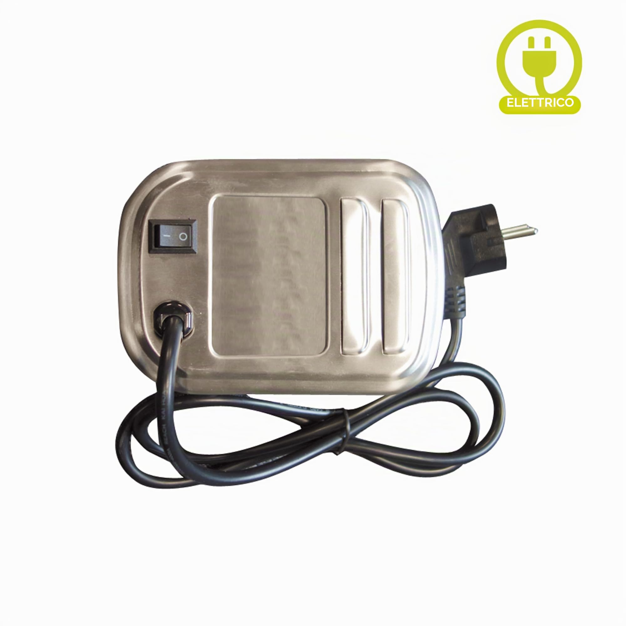 Cook’in Garden - Motore girarrosto elettrico in acciaio inox, 220 volt, compatibile con spiedo AC296, accessorio barbecue per carne e pollame, resistente e affidabile, per uso esterno