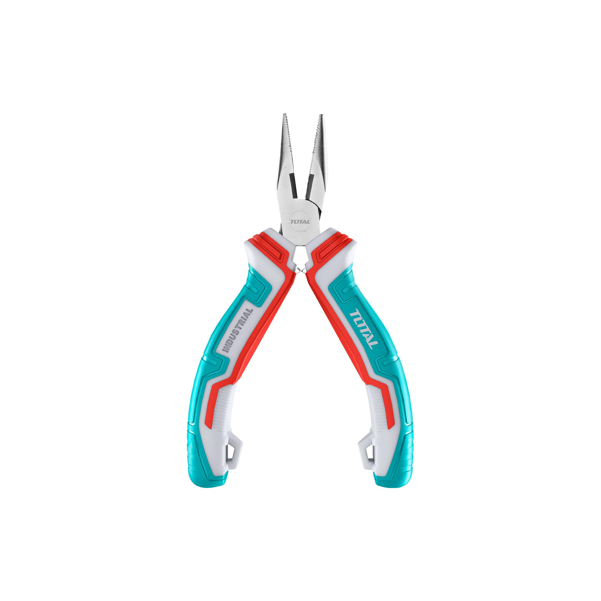 Total Tools - Mini pinces plates | 115 mm | Compact et polyvalent | Idéal pour plier le fil | Précision maximale | Fabriqué en chrome vanadium | Manche bi-matière