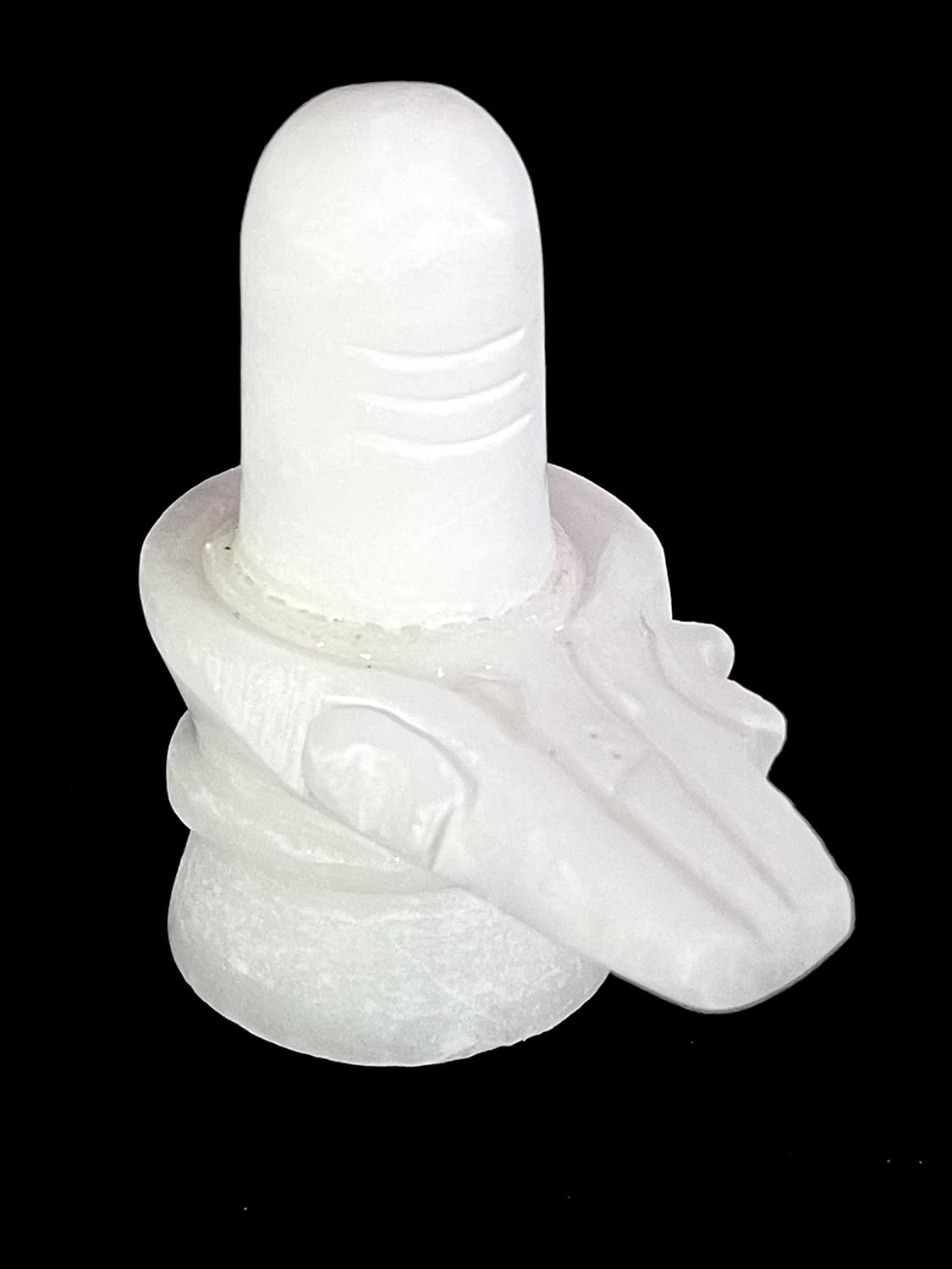 Buy White Shivling Mahadev Shivling Stand Shiva White Marble Idol for