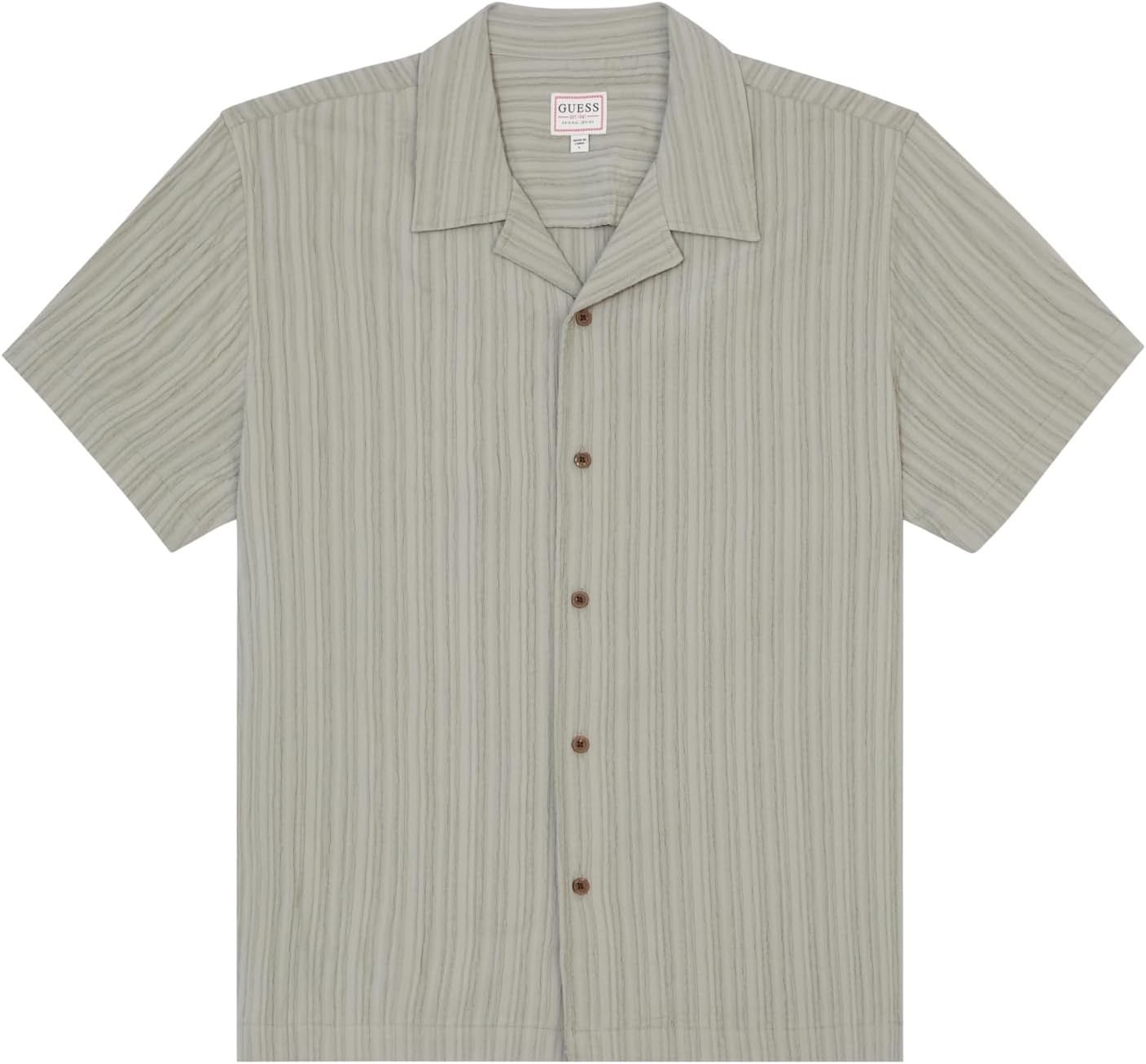 GUESS Men's Short Sleeve Schaffer Resort Shirt