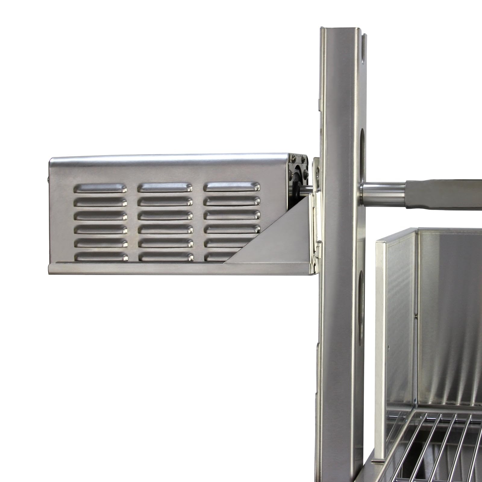 KuKoo Rôtissoire à Charbon en Acier Inoxydable Capacité de 90 kg de Viandes Barbecue à Broches Grill Restauration Cuisine Évènements CHRD HORECA
