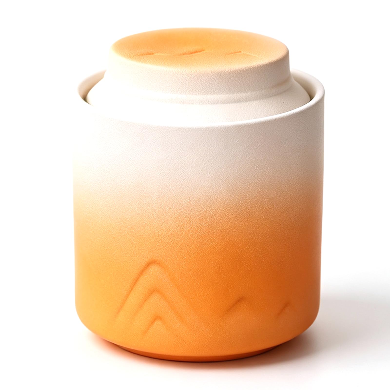 UpGBRF Ceramic Tea Canister 500ML Storage Pottery Jar Pantry Organizer