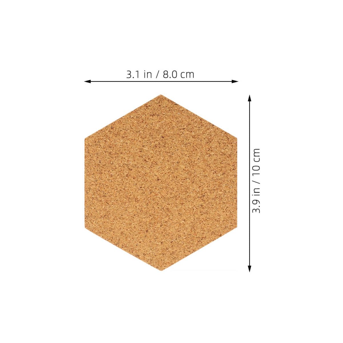COHEALI Feuilles de Liège Auto-adhésives Hexagonales 2 Mm, Lot de 120 Pièces, Naturel, Autocollantes, Découpe Facile, Loisirs Créatifs, Décoration Murale Intérieure, Bureau et Maison,